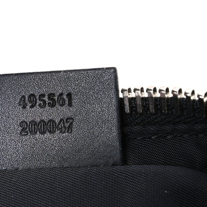 Gucci GG Supreme Monogram Web Toiletry Case Black Grey 7 of 9