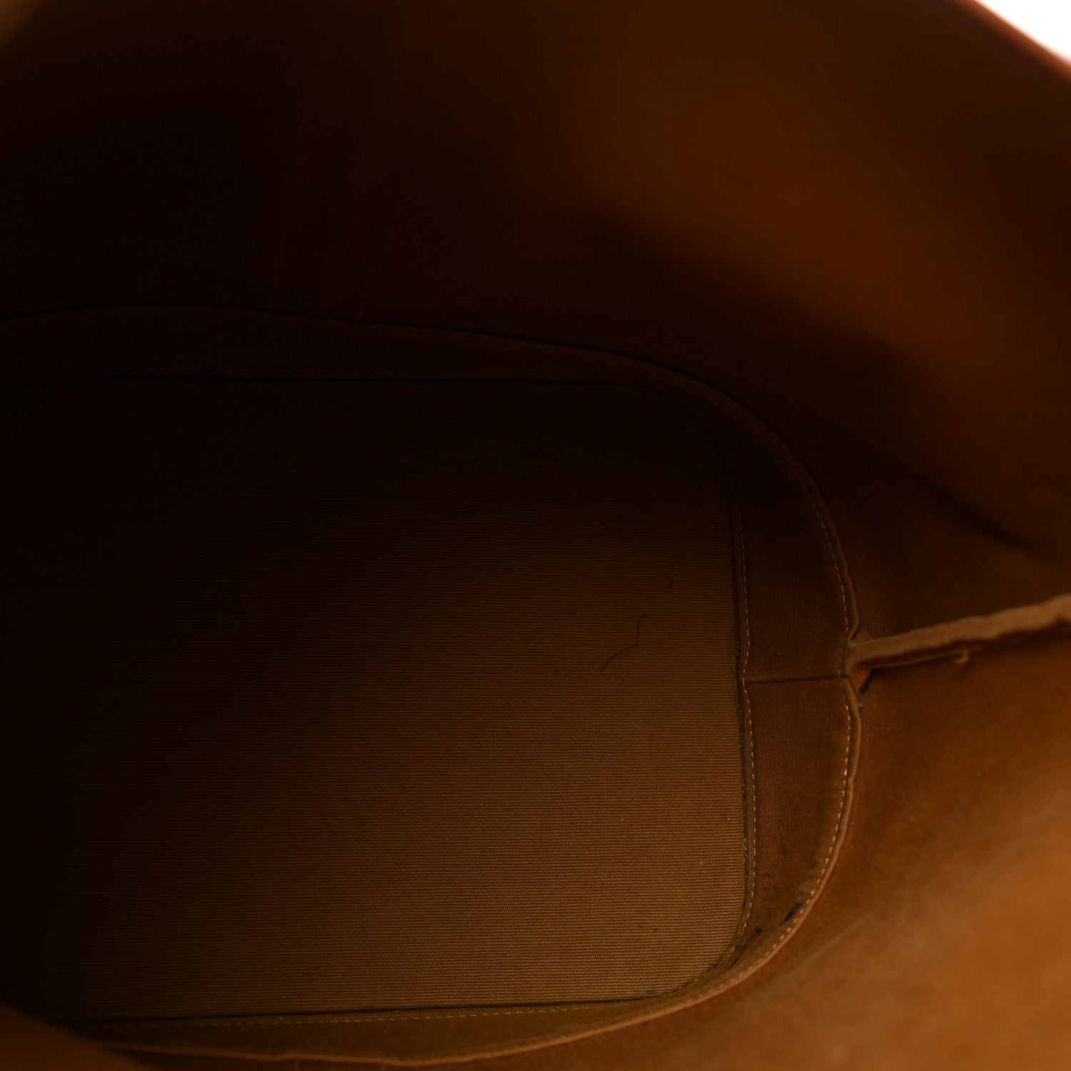Celine Triomphe Canvas Calfskin Medium Bucket Bag Tan 4 of 12