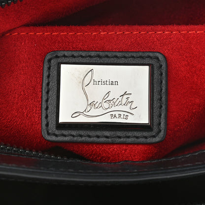 Christian Louboutin Calfskin Small Triloubi Paris Spikes Chain Bag Black 6 of 9