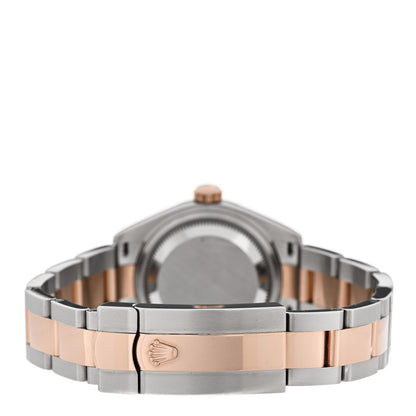 Rolex Stainless Steel 18K Everose Gold 28mm Oyster Perpetual Datejust Watch Chocolate Roman 279171 3 of 4