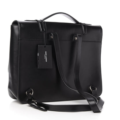 Saint Laurent Smooth Calfskin Schoolbag Backpack Black 3 of 9