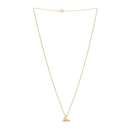 Louis Vuitton 18K Yellow Gold Diamond Small LV Volt One Pendant Necklace 3 of 6