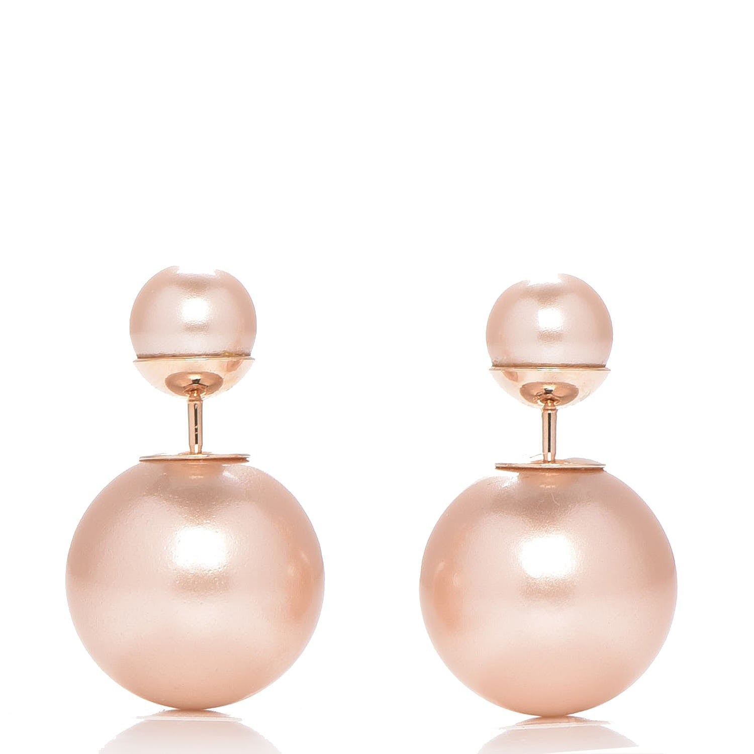 Christian Dior Pearl Mise En Dior Tribal Earrings Pink 1 of 5