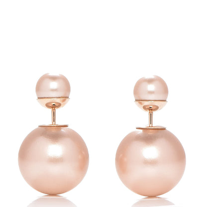 Christian Dior Pearl Mise En Dior Tribal Earrings Pink 1 of 5