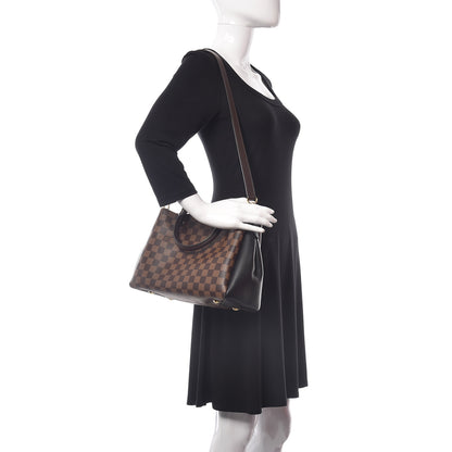 Louis Vuitton Damier Ebene Cuir Taurillon Brittany Black 2 of 11