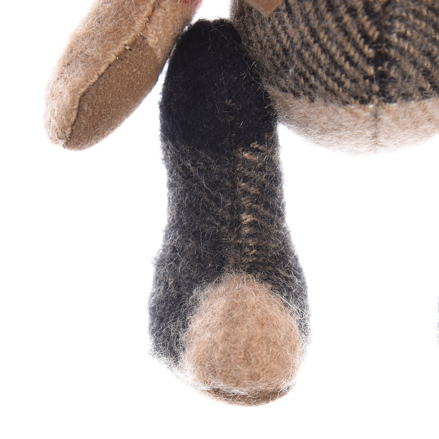 Cashmere House Check Thomas Bear Bag Charm Camel Gold