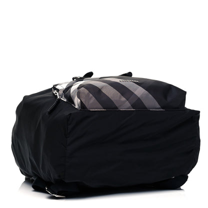 Burberry Nylon Solid to Check Backpack Black 3 of 8