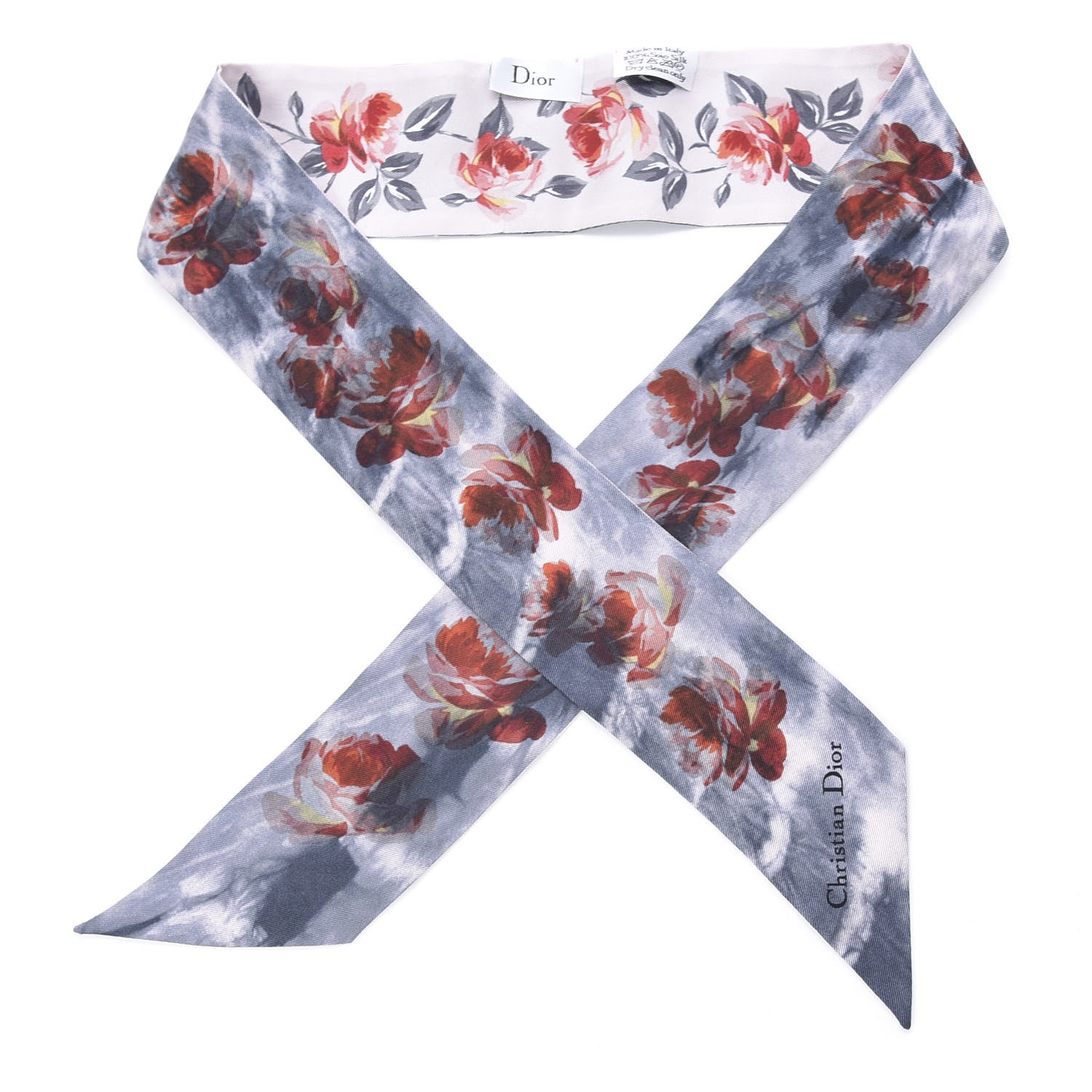Christian Dior Silk Floral Mitzah Scarf Multicolor 1 of 4