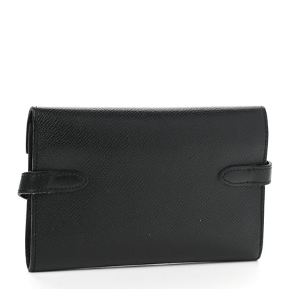 Hermes Epsom Medium Kelly Wallet Black 3 of 10