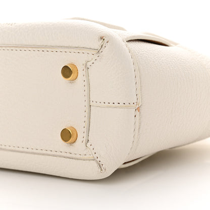 Bottega Veneta Grained Calfskin Maxi Intrecciato Mini Arco Bianco 10 of 12