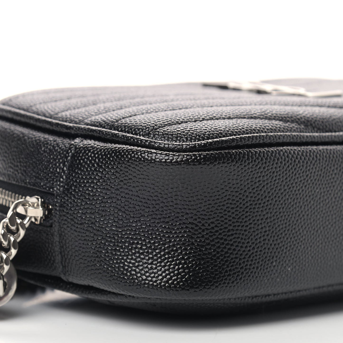 Grain De Poudre Matelasse Monogram Mini Lou Camera Bag Black