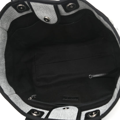 Chanel Canvas Large Deauville Tote Grey 5 of 12