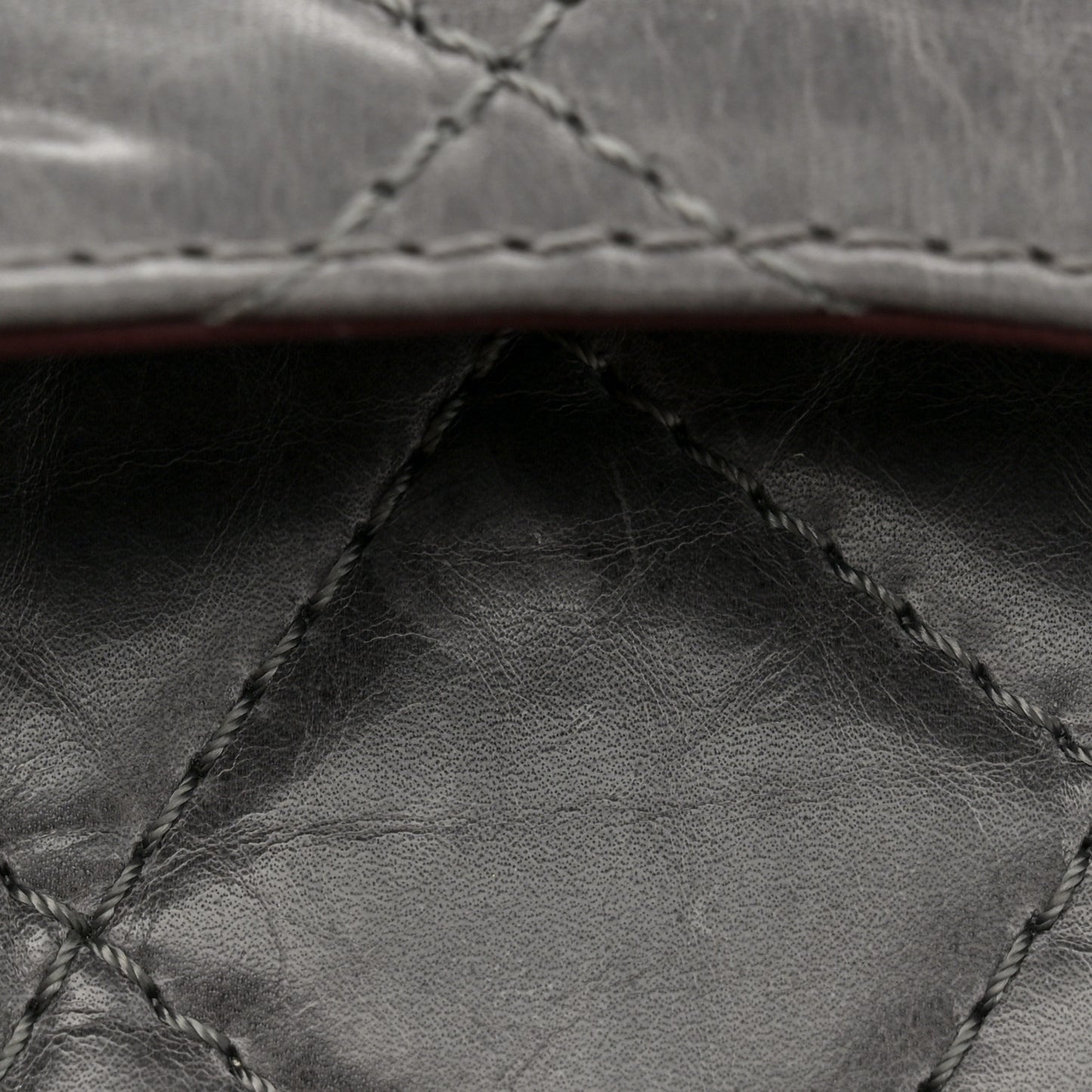 Aged Calfskin Quilted 50th Anniversary 2.55 Reissue 227 Flap Grey