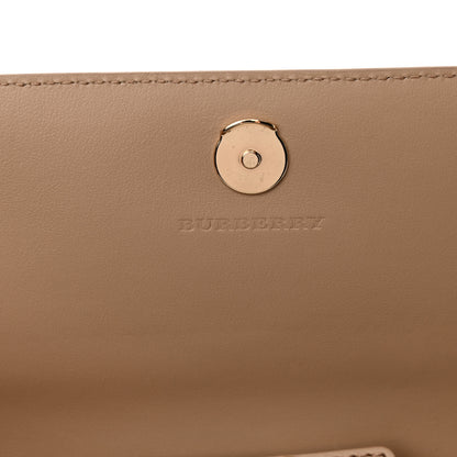 Burberry Haymarket Check Henley Wallet On Chain Mid Camel 13 of 14