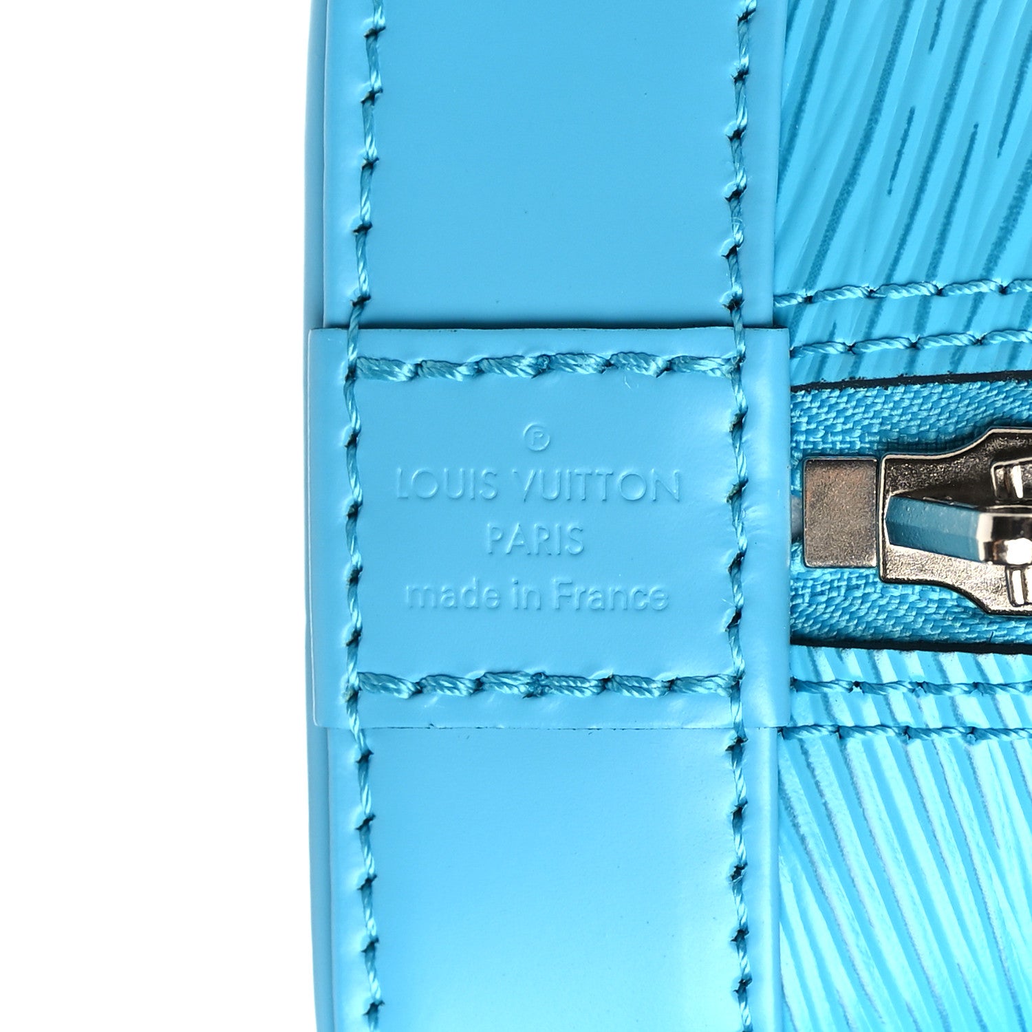 Louis Vuitton Epi Jacquard Alma BB Turquoise 6 of 8