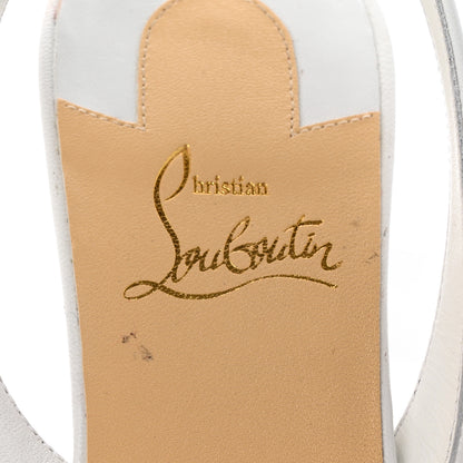 Christian Louboutin Kid Taralita 85 Thong Sandals 41.5 White 9 of 10