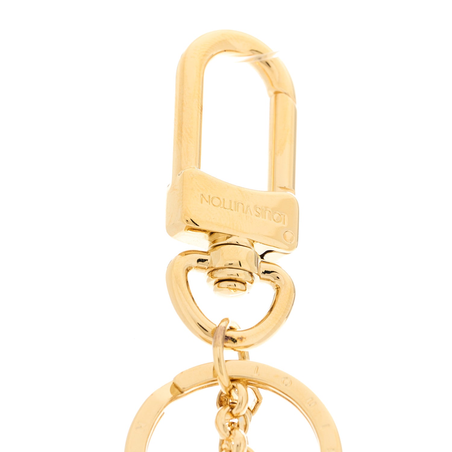 Louis Vuitton Metal Taurillon LV Capucines Bag Charm Key Holder Black 6 of 7