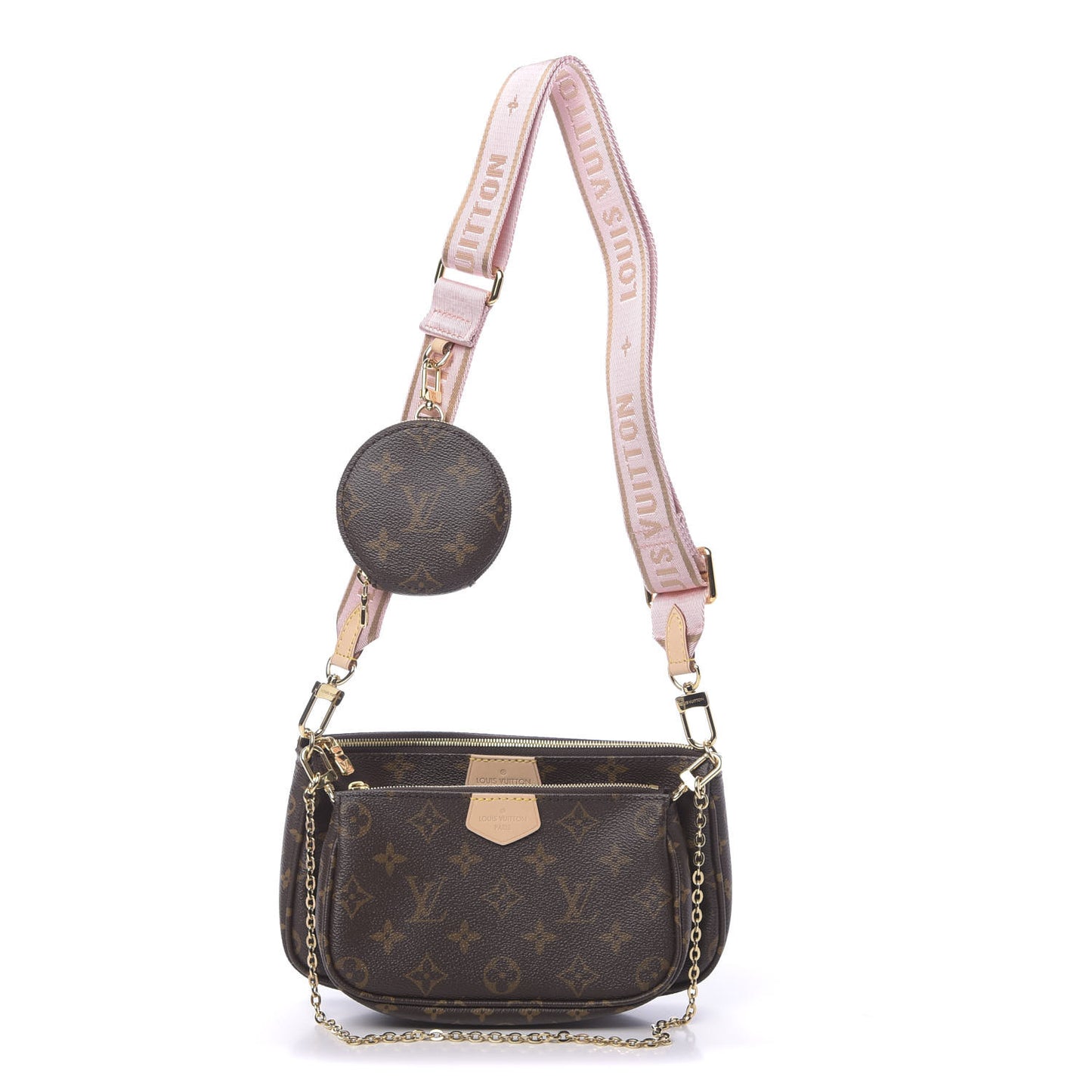 Monogram Multi Pochette Accessories Rose Clair