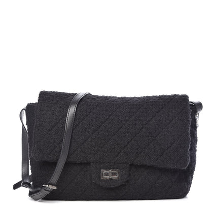 Chanel Tweed Easy 2.55 Reissue XXL Maxi Flap Black 1 of 10