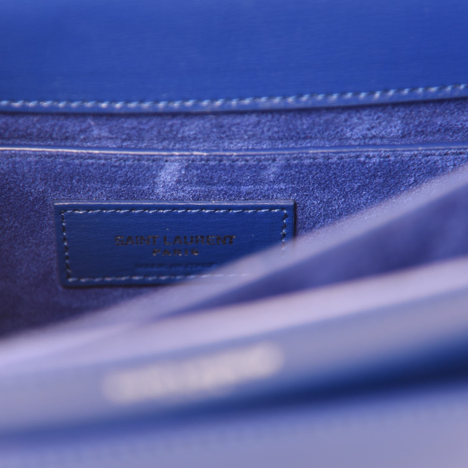 Saint Laurent Calfskin Medium Monogram Sunset Royal Blue 9 of 10