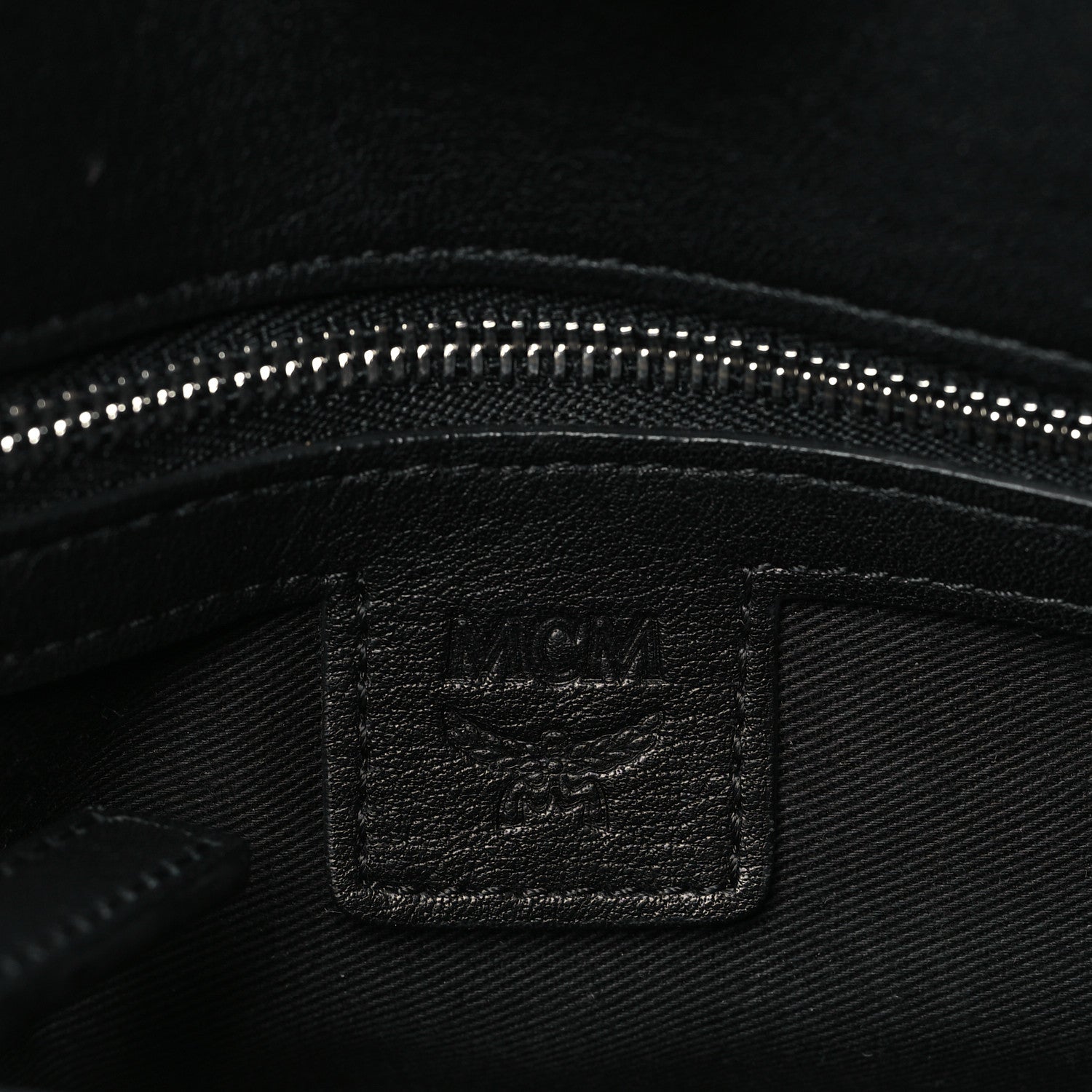 MCM Calfskin Ottomar Monogram Large Essential Tote Black 6 of 9