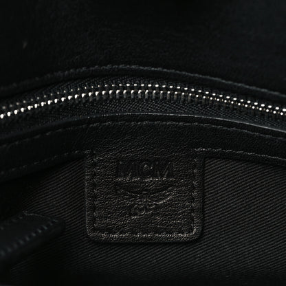 MCM Calfskin Ottomar Monogram Large Essential Tote Black 6 of 9