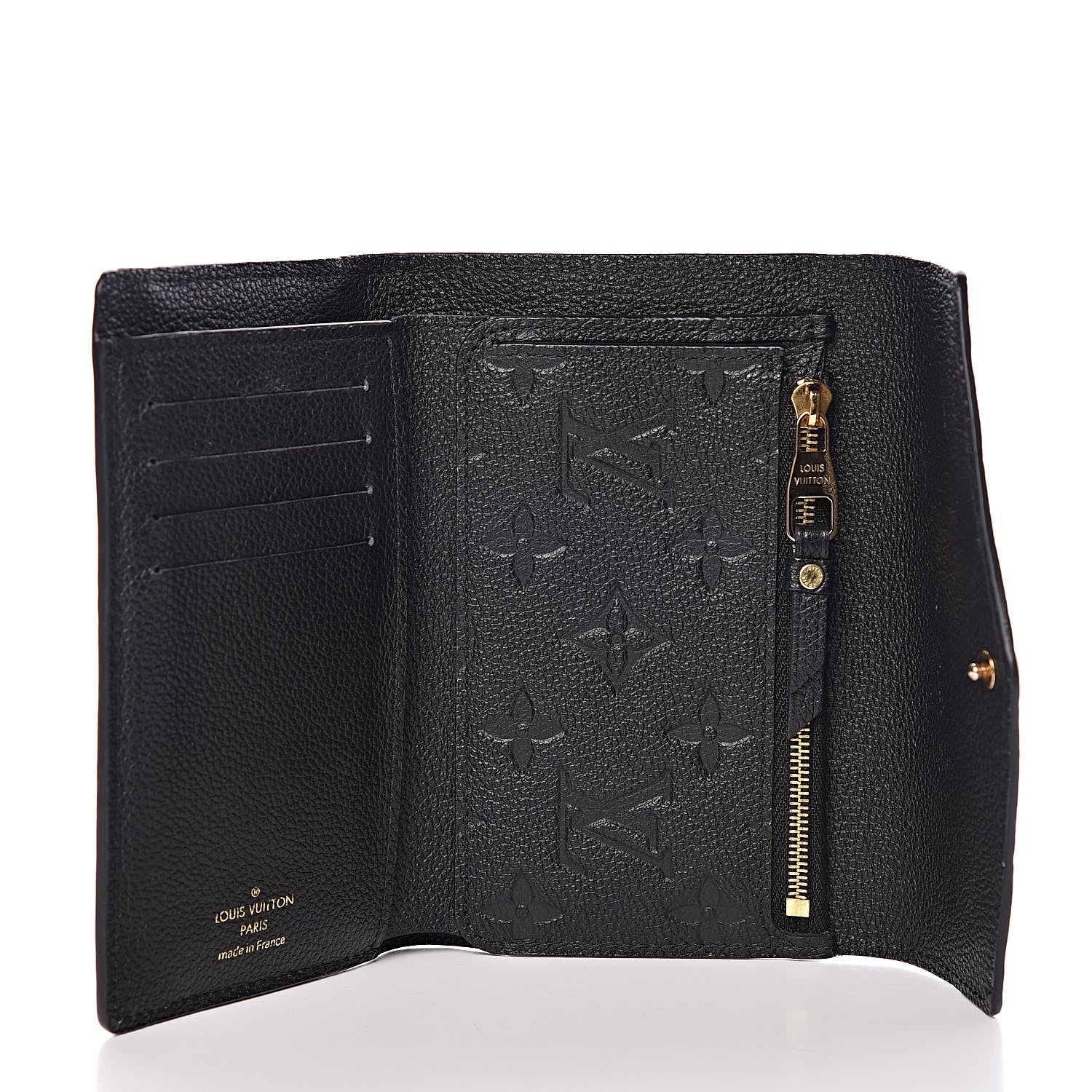 Louis Vuitton Empreinte Compact Curieuse Wallet Black 5 of 8
