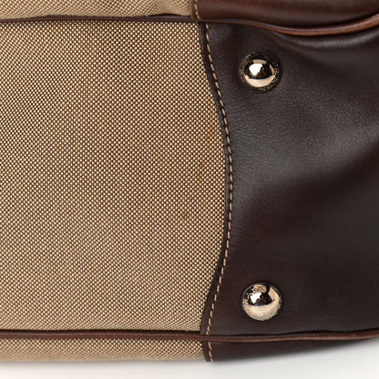 Prada Jacquard Logo Hobo Corda Bruciato 15 of 17