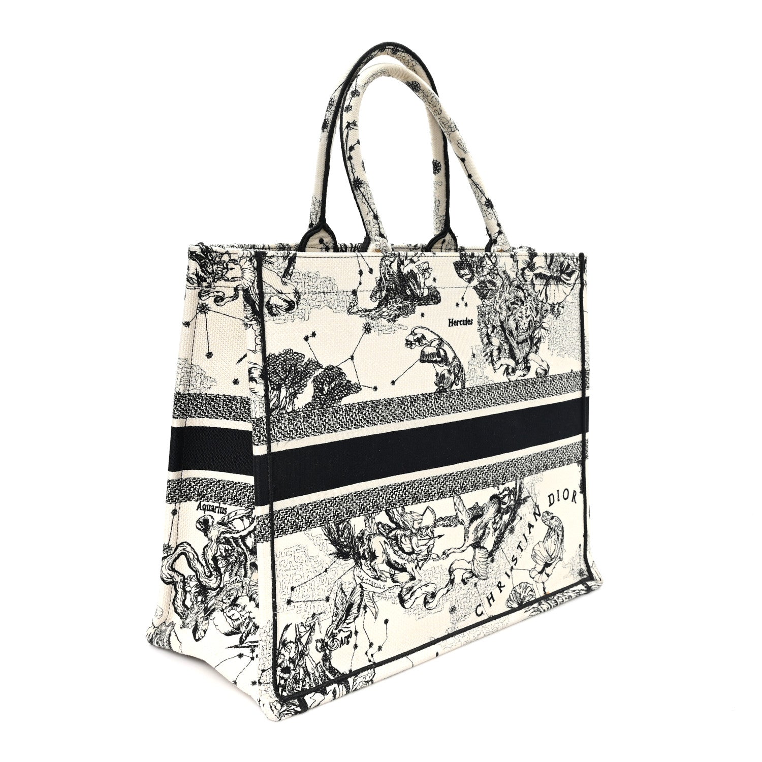 ら*送様 Christian Dior Christian Dior Canvas Zodiac Toile De Jouy Embroidered Large Book