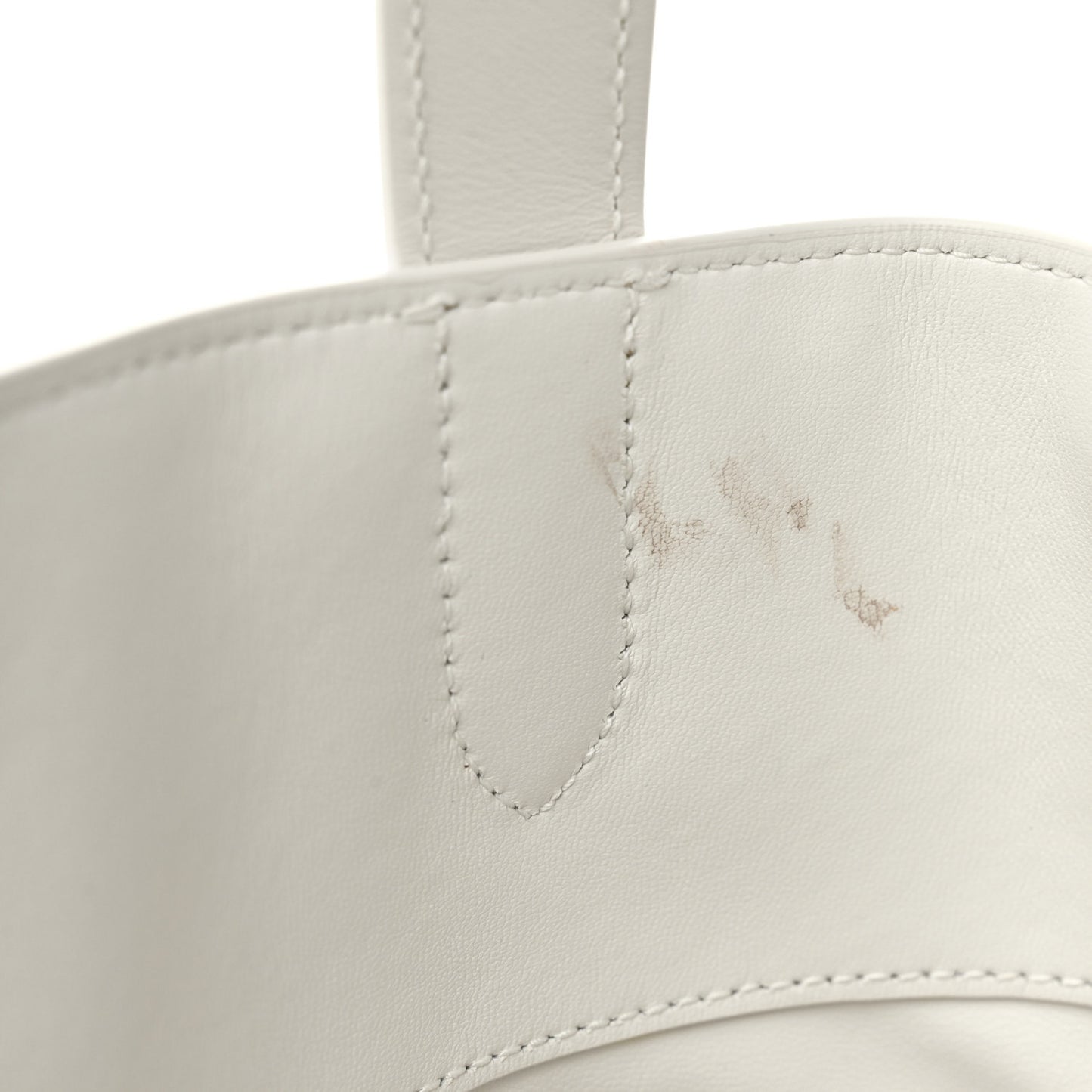 Calfskin Macrocannage Small Toujours Vertical Tote Latte