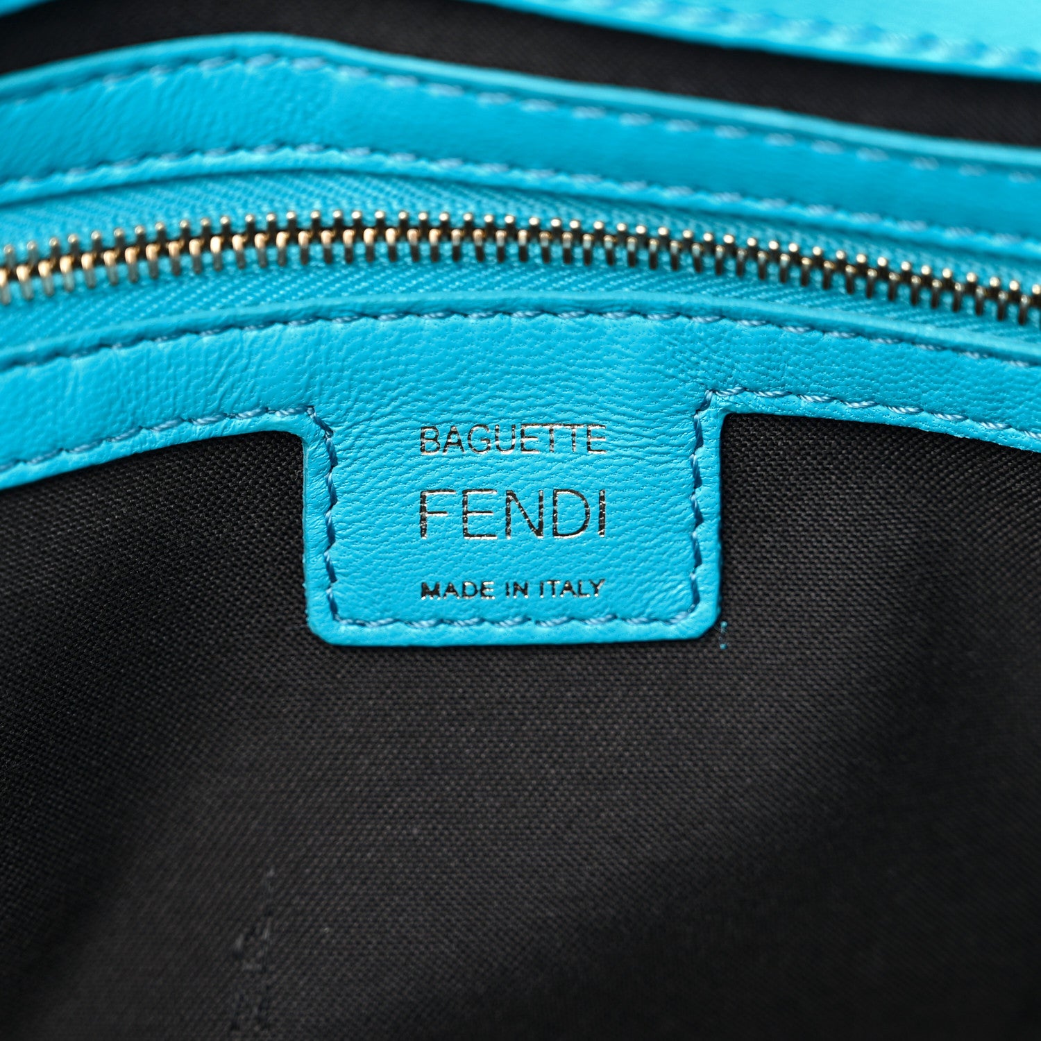 Fendi Nappa FF 1974 Embossed Baguette Pool 5 of 7