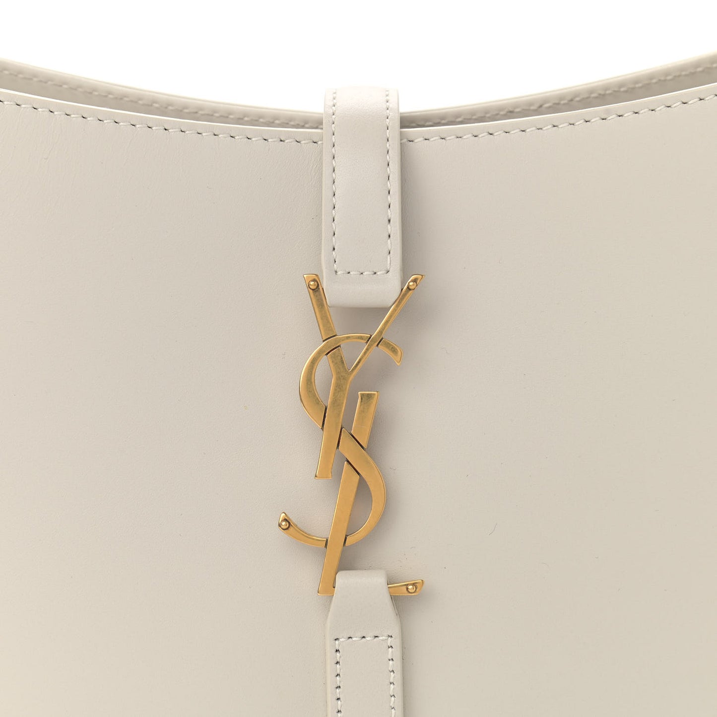 Smooth Calfskin Le 5 A 7 Hobo Blanc Vintage