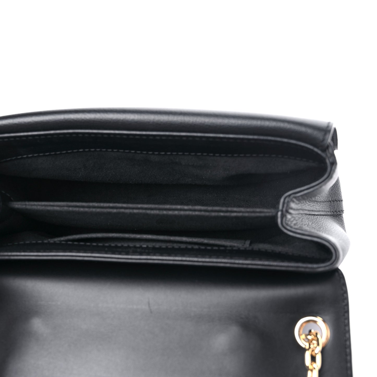 Monogram Cuir Plume Ecume Very Chain Bag Black