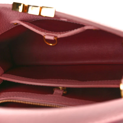 Louis Vuitton Taurillon Gradient Capucines BB Pink 5 of 9