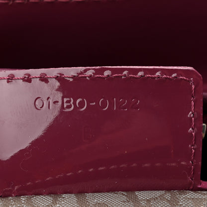 Christian Dior Patent Cannage Medium Lady Dior Dark Pink 7 of 10