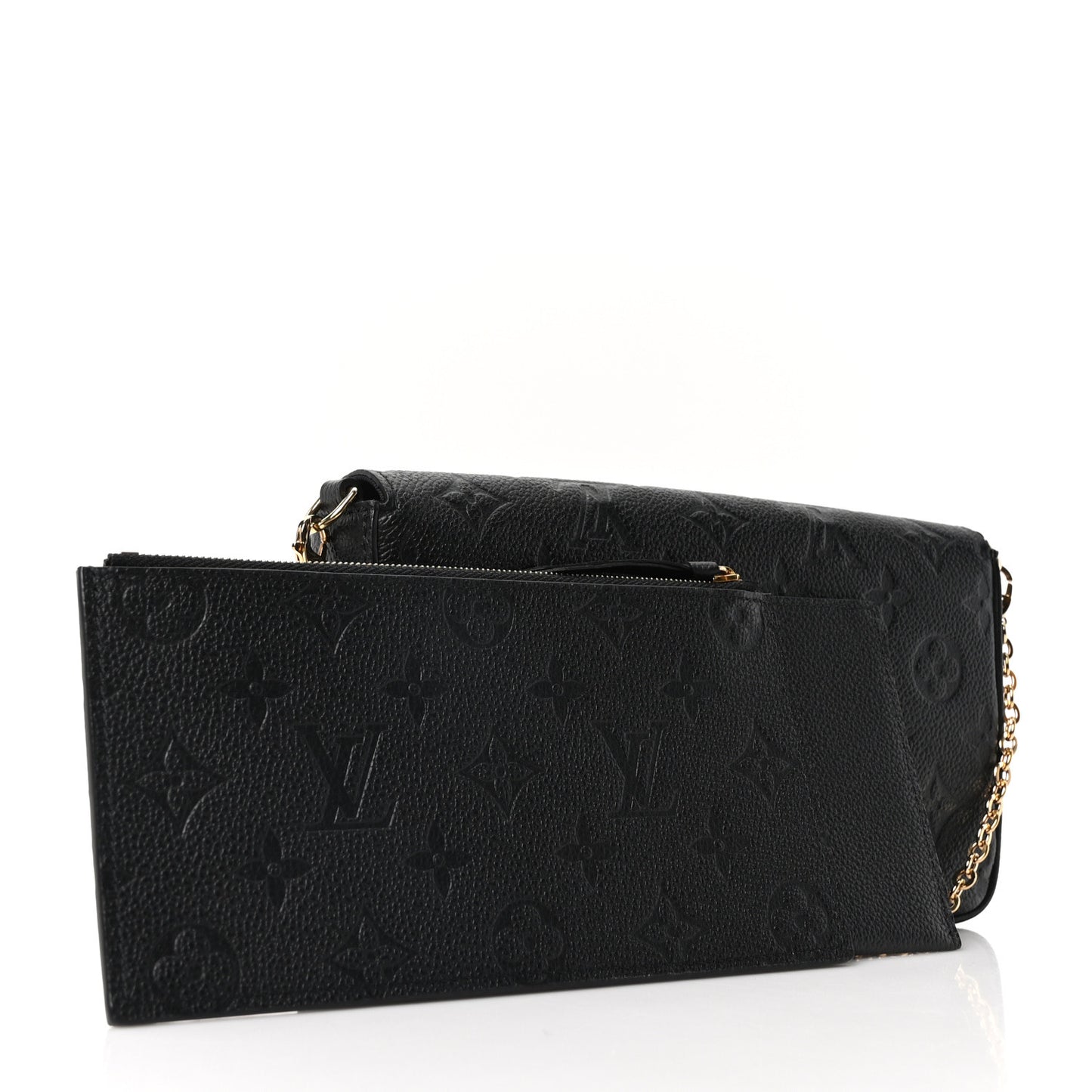 Empreinte Pochette Felicie Chain Wallet Black