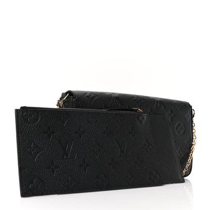Louis Vuitton Empreinte Pochette Felicie Chain Wallet Black 5 of 12