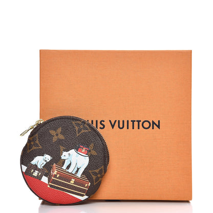 Louis Vuitton Monogram 2017 Christmas Animation Round Coin Purse 8 of 8