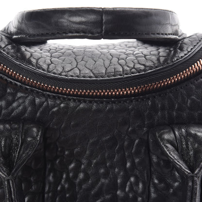 Alexander Wang Pebbled Lambskin Mini Rockie Black Rose Gold Hardware 15 of 15