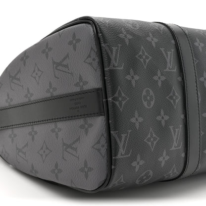 Louis Vuitton Monogram Eclipse Reverse Keepall Bandouliere 35 Black 9 of 10