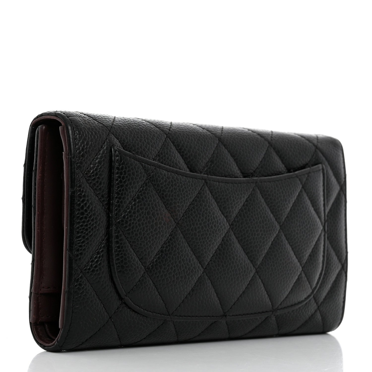 Chanel Caviar Quilted Large Flap Wallet Black 3 of 9