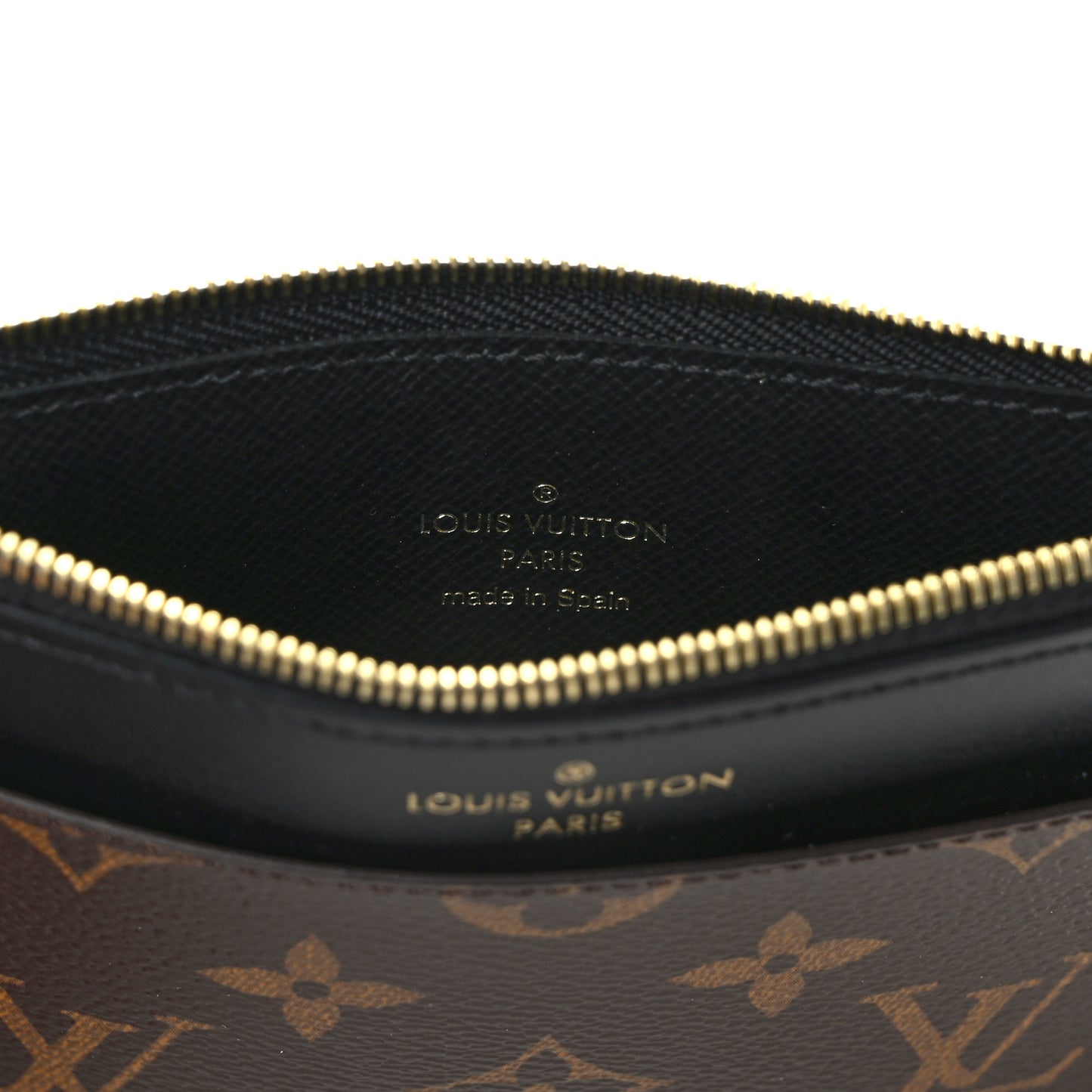 Monogram Slim Purse Black