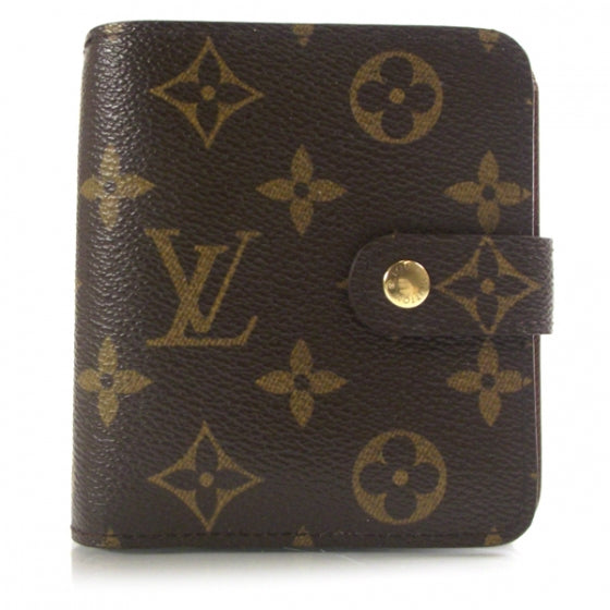 Louis Vuitton Monogram Compact Zippe Zipped Wallet 1 of 8