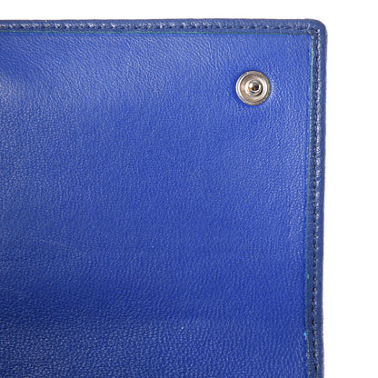 Givenchy Goatskin Pandora Flap Continental Wallet Deep Blue 7 of 10