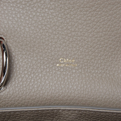 Chloe Shiny Grained Calfskin Small Aby Day Shoulder Bag Motty Grey 6 of 8