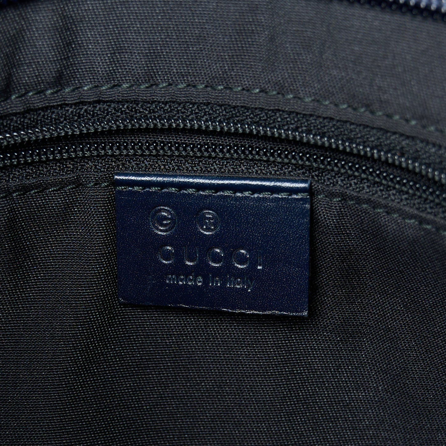 GG Plus Monogram Medium Flat Messenger Bag Navy