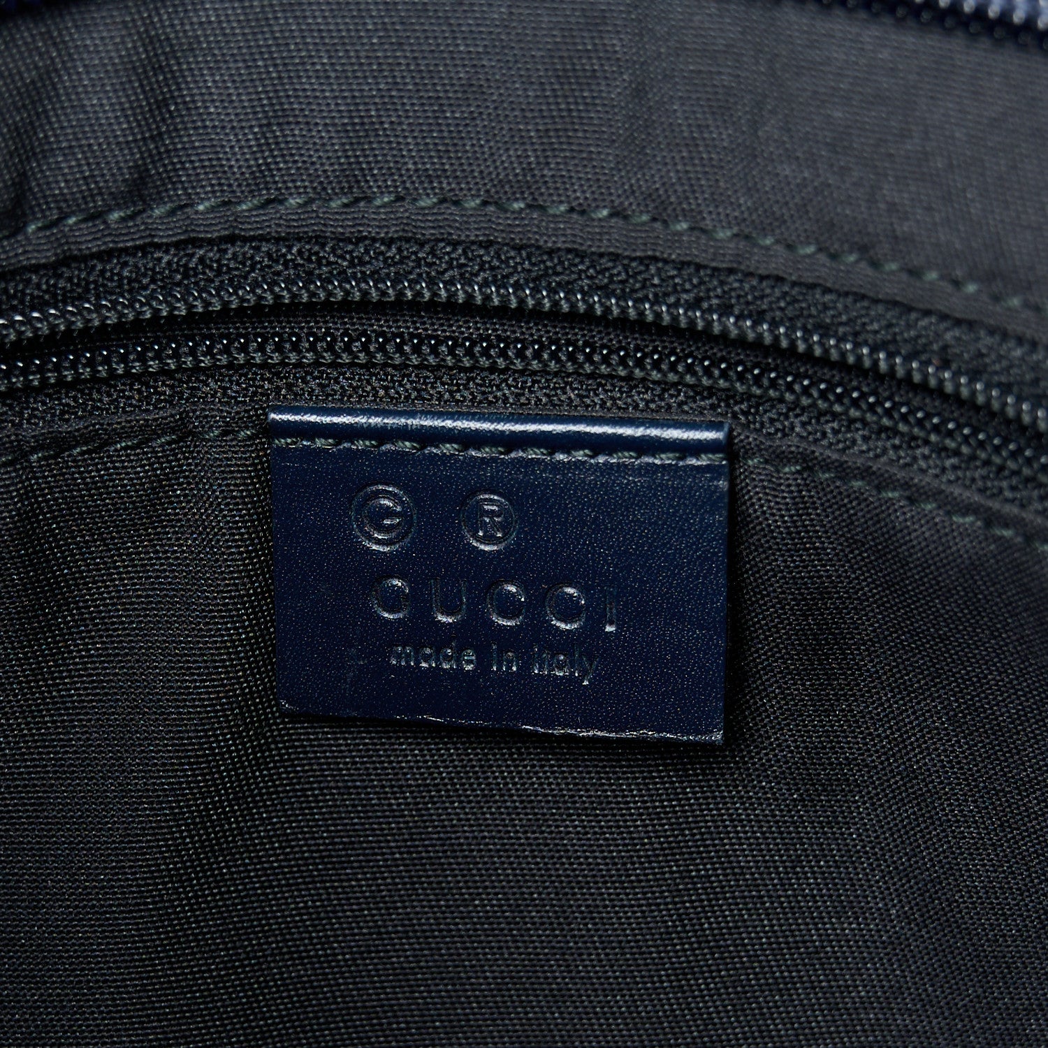 Gucci GG Plus Monogram Medium Flat Messenger Bag Navy 6 of 12