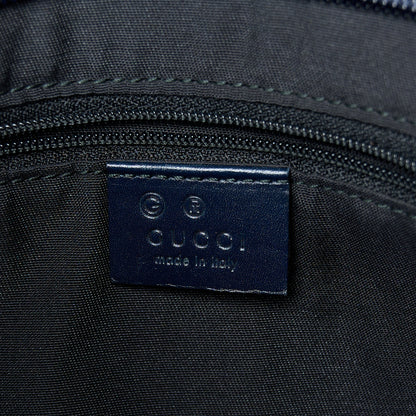 Gucci GG Plus Monogram Medium Flat Messenger Bag Navy 6 of 12