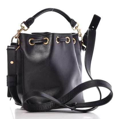 Saint Laurent Calfskin Small Emmanuelle Bucket Bag Black 3 of 9