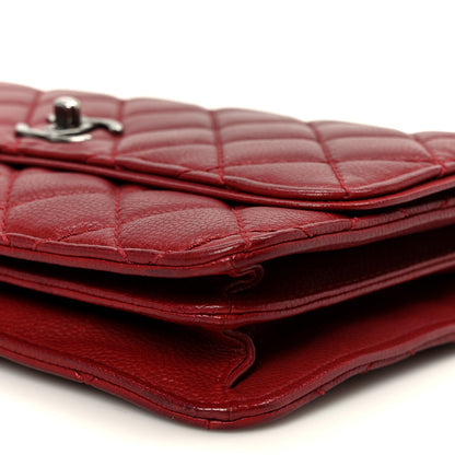 Chanel Caviar Quilted Flap With Chain Red 12 of 12